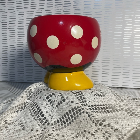 Disney Minnie Mouse Ceramic Planter Pot Catch All 5” - Picture 2 of 5